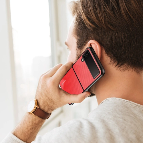 Etui Dux Ducis Fino Samsung Galaxy Z Flip 4 czerwony