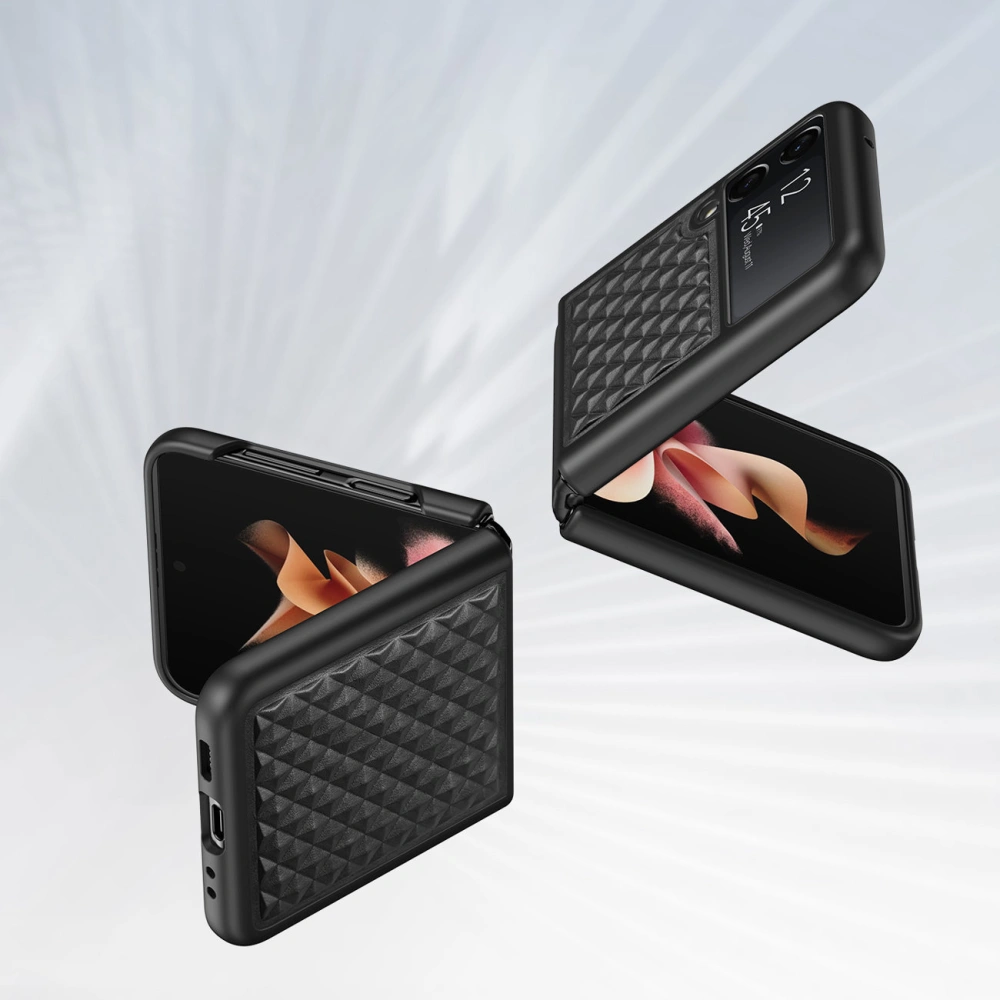 Hurtownia GSM - Etui Dux Ducis Venice Samsung Galaxy Z Flip 3 negru - DDS1219 - {ean13} - Hurt