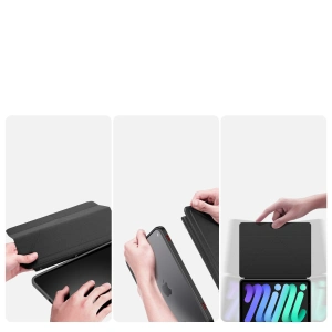 Hurtownia GSM - Dux Ducis Magi Case für Apple iPad mini 2021 (6. Generation) / iPad mini 8.3" 2024 7gen / iPad mini 8.3" 2024 7gen mit Stifthalter schwarz - DDS1227 - {ean13} - Hurt