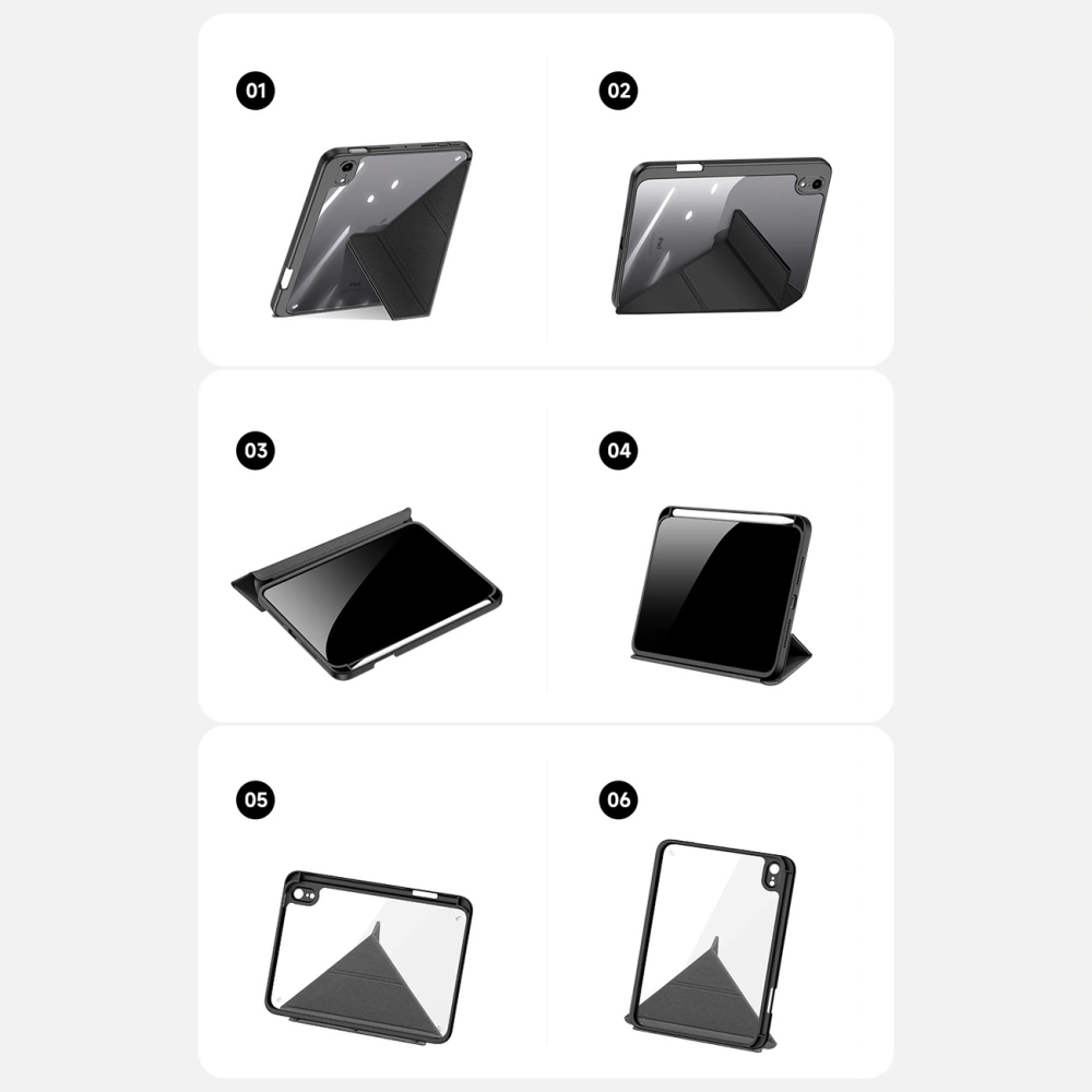 Hurtownia GSM - Dux Ducis Magi Case für Apple iPad mini 2021 (6. Generation) / iPad mini 8.3" 2024 7gen / iPad mini 8.3" 2024 7gen mit Stifthalter schwarz - DDS1227 - {ean13} - Hurt
