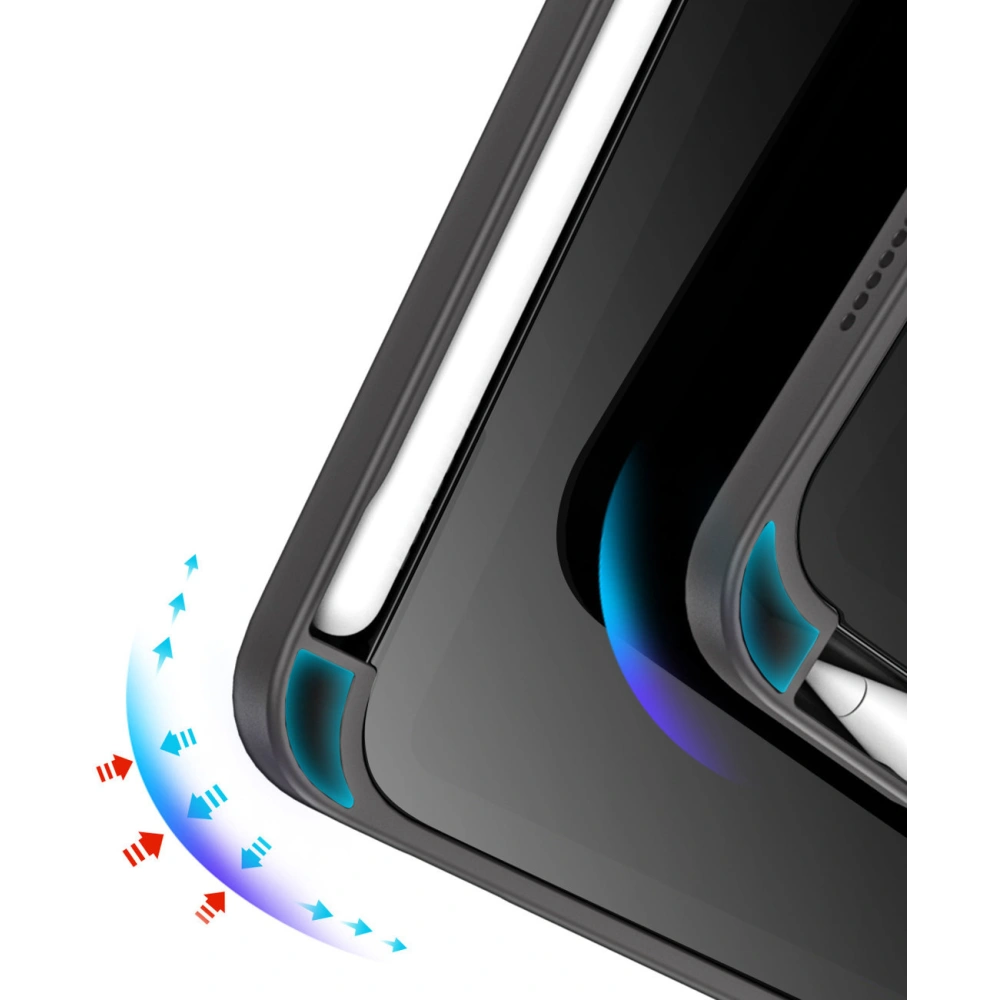 Hurtownia GSM - Dux Ducis Magi tok Apple iPad mini 2021 (6. generációs) / iPad mini 8.3" 2024 7gen ceruza tartó szürke - DDS1228 - {ean13} - Hurt