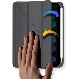 Hurtownia GSM - Case Dux Ducis Magi für Apple iPad mini 2021 (6. Generation) / iPad mini 8.3" 2024 7gen / iPad mini 8.3" 2024 7gen mit Stifthalter grau - DDS1228 - {ean13} - Hurt