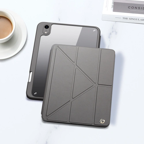 Etui Dux Ducis Magi Apple iPad mini 2021 (6. generacji) / iPad mini 8.3" 2024 (7. generacji) Pencil holder szary