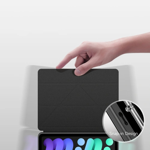 Etui Dux Ducis Magi Apple iPad mini 2021 (6. generacji) / iPad mini 8.3" 2024 (7. generacji) Pencil holder szary