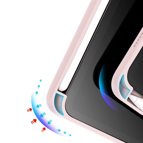 Etui Dux Ducis Magi Apple iPad mini 2021 (6. generacji) / iPad mini 8.3" 2024 (7. generacji) Pencil holder różowy