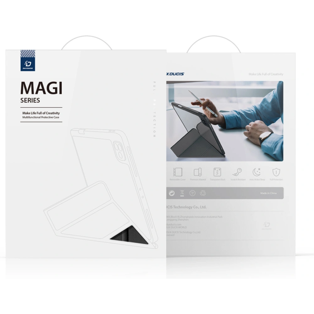 Hurtownia GSM - Dux Ducis Magi tok Apple iPad 10.2 2019/2020/2021 (7., 8. és 9. generáció) ceruzatartó fekete - DDS1230 - {ean13} - Hurt