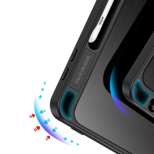 Etui Dux Ducis Magi Apple iPad 10.2 2019/2020/2021 (7., 8. i 9. generacji) Pencil holder czarny