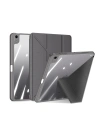 Case Dux Ducis Magi für Apple iPad Air 10,9 2020/2022 (4. und 5. Generation) / iPad Air 11 2024 (6. Generation) mit Stifthalter in Grau.
