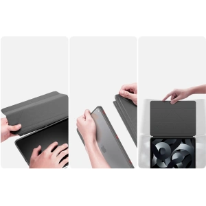 Etui Dux Ducis Magi Apple iPad Air 10.9 2020/2022 (4. i 5. generacji) / iPad Air 11 2024 (6. generacji) Pencil holder szary
