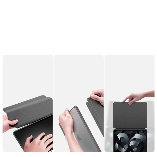 Etui Dux Ducis Magi Apple iPad Air 10.9 2020/2022 (4. i 5. generacji) / iPad Air 11 2024 (6. generacji) Pencil holder szary