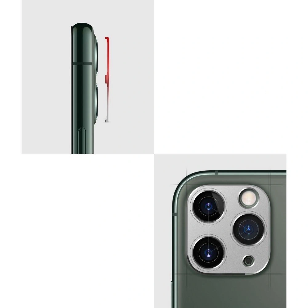 Hurtownia GSM - Nakładka Ringke Camera Styling Apple iPhone 11 Pro & iPhone 11 Pro Max Silver - RGK1079SLV - {ean13} - Hurt