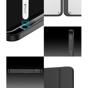Hurtownia GSM - Case Dux Ducis Magi für Apple iPad Air 10,9 2020/2022 (4. und 5. Generation) / iPad Air 11 2024 (6. Generation) mit Stifthalter in Grau. - DDS1234 - {ean13} - Hurt