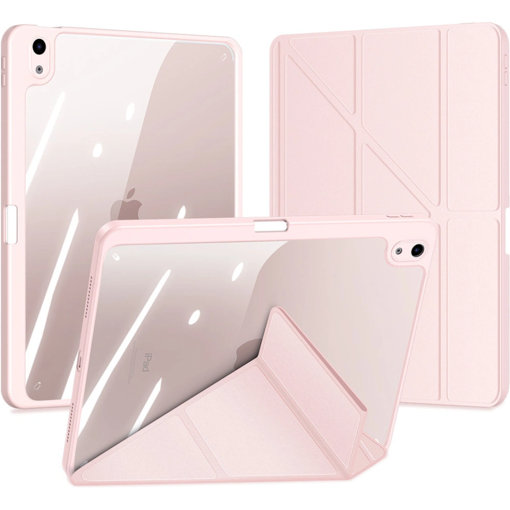 Dux Ducis Magi etui Apple iPad Air 10.9 2020/2022 (4. és 5. generáció) / iPad Air 11 2024 (6. generáció) ceruzatartó rózsaszín