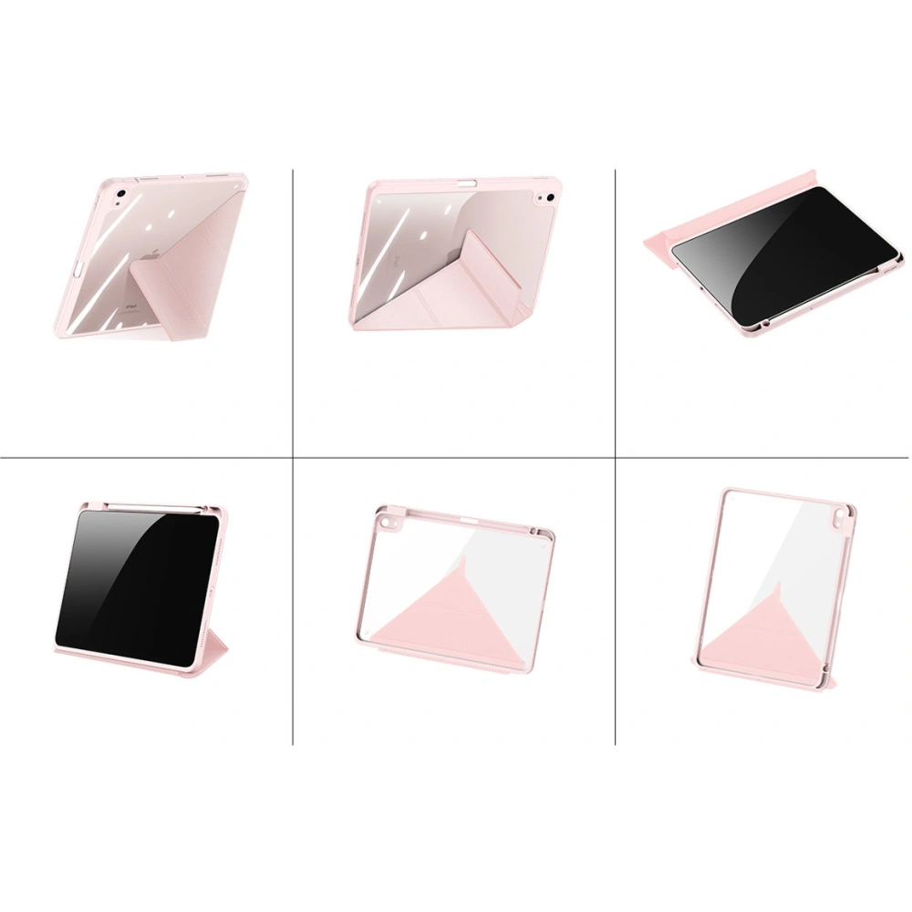 Dux Ducis Magi etui Apple iPad Air 10.9 2020/2022 (4. és 5. generáció) / iPad Air 11 2024 (6. generáció) ceruzatartó rózsaszín