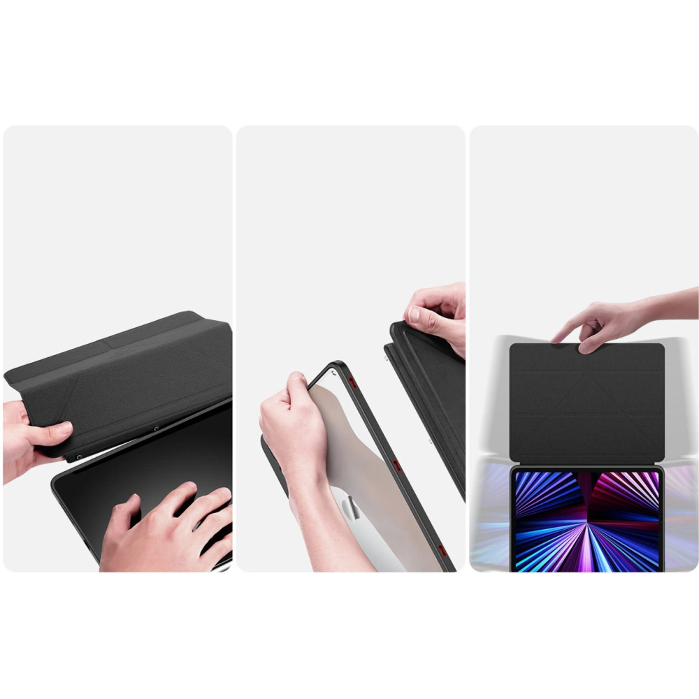 Hurtownia GSM - Case Dux Ducis Magi Apple iPad Air 10.9 2020 (4. Generation)/iPad Pro 11 2018/2020/2021 (1., 2., 3. Generation) mit Stifthalter schwarz - DDS1236 - {ean13} - Hurt