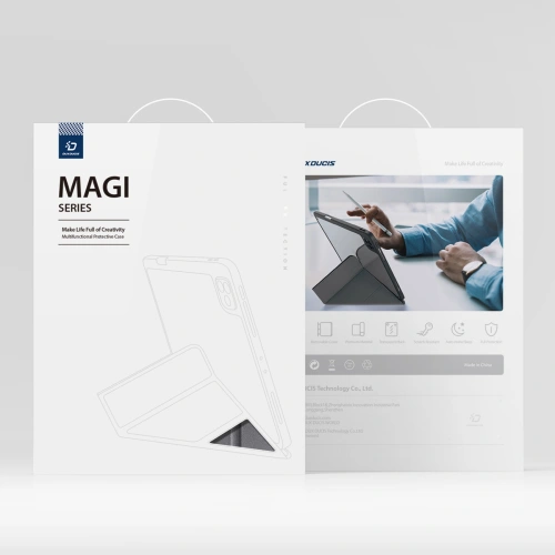 Etui Dux Ducis Magi Apple iPad Air 10.9 2020 (4 gen)/iPad Pro 11 2018/2020/2021 (1, 2, 3 gen) Pencil holder szary