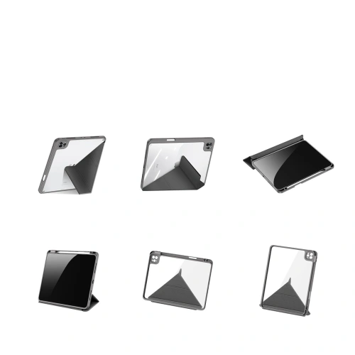 Etui Dux Ducis Magi Apple iPad Air 10.9 2020 (4 gen)/iPad Pro 11 2018/2020/2021 (1, 2, 3 gen) Pencil holder szary