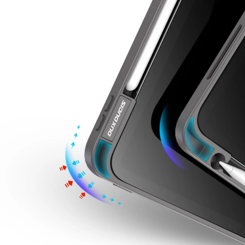 Etui Dux Ducis Magi Apple iPad Air 10.9 2020 (4 gen)/iPad Pro 11 2018/2020/2021 (1, 2, 3 gen) Pencil holder szary