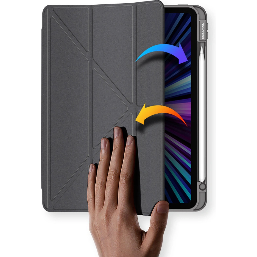 Hurtownia GSM - Case Dux Ducis Magi für Apple iPad Air 10.9 2020 (4. Generation)/iPad Pro 11 2018/2020/2021 (1., 2., 3. Generation) mit Stifthalter in Grau - DDS1237 - {ean13} - Hurt