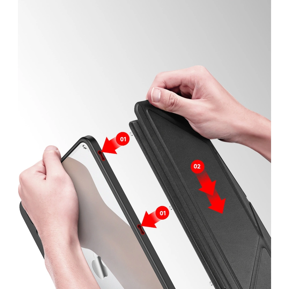 Hurtownia GSM - Case Dux Ducis Magi für Apple iPad Air 10.9 2020 (4. Generation)/iPad Pro 11 2018/2020/2021 (1., 2., 3. Generation) mit Stifthalter in Grau - DDS1237 - {ean13} - Hurt
