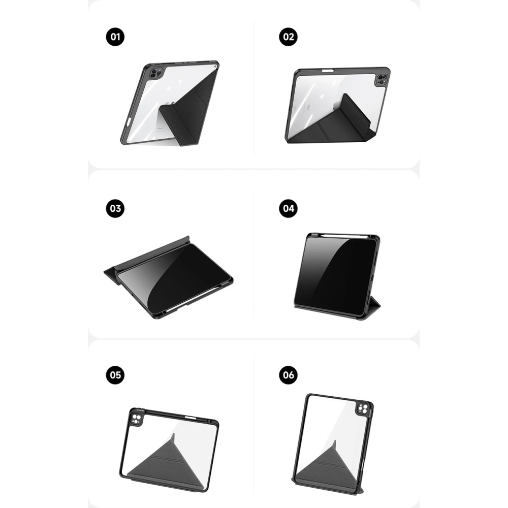 Hurtownia GSM - Case Dux Ducis Magi für Apple iPad Air 10.9 2020 (4. Generation)/iPad Pro 11 2018/2020/2021 (1., 2., 3. Generation) mit Stifthalter in Grau - DDS1237 - {ean13} - Hurt