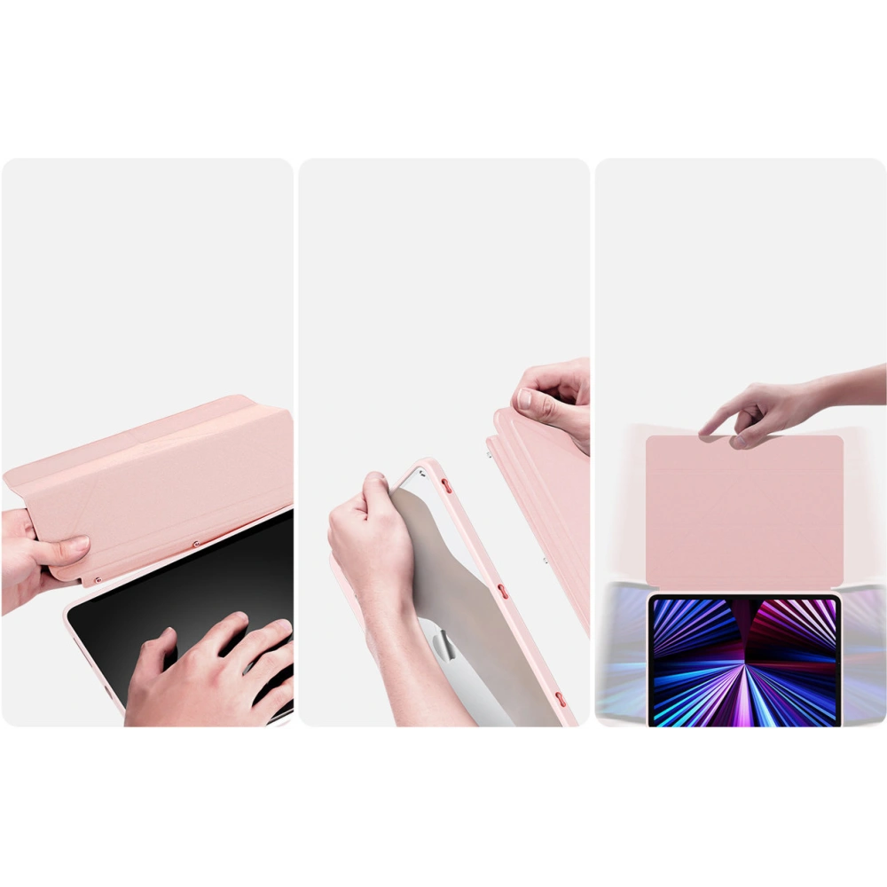 Hurtownia GSM - Case Dux Ducis Magi für Apple iPad Air 10.9 2020 (4. Generation)/iPad Pro 11 2018/2020/2021 (1., 2., 3. Generation) mit Stifthalter in Rosa - DDS1238 - {ean13} - Hurt