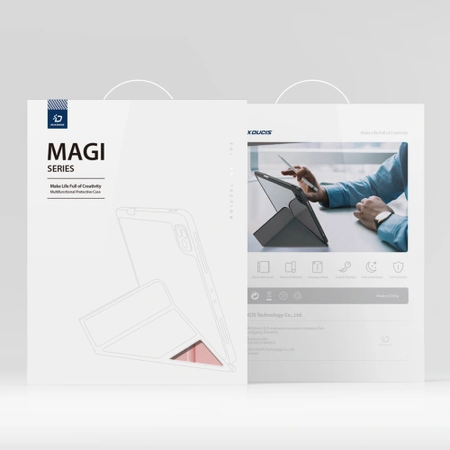 Etui Dux Ducis Magi Apple iPad Air 10.9 2020 (4 gen)/iPad Pro 11 2018/2020/2021 (1, 2, 3 gen) Pencil holder różowy