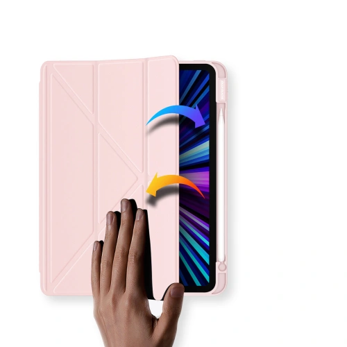 Etui Dux Ducis Magi Apple iPad Air 10.9 2020 (4 gen)/iPad Pro 11 2018/2020/2021 (1, 2, 3 gen) Pencil holder różowy