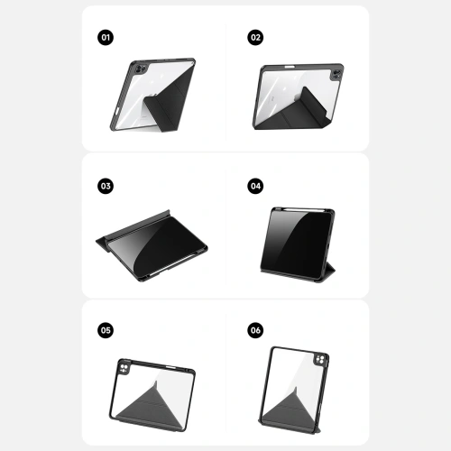 Etui Dux Ducis Magi Apple iPad Air 10.9 2020 (4 gen)/iPad Pro 11 2018/2020/2021 (1, 2, 3 gen) Pencil holder różowy