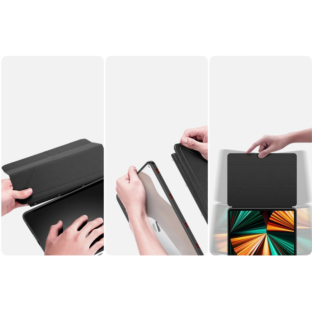 Hurtownia GSM - Etui Dux Ducis Magi Apple iPad Pro 12.9 2018/2020/2021 (a 3-a, a 4-a și a 5-a generație) suport pentru creion negru - DDS1239 - {ean13} - Hurt