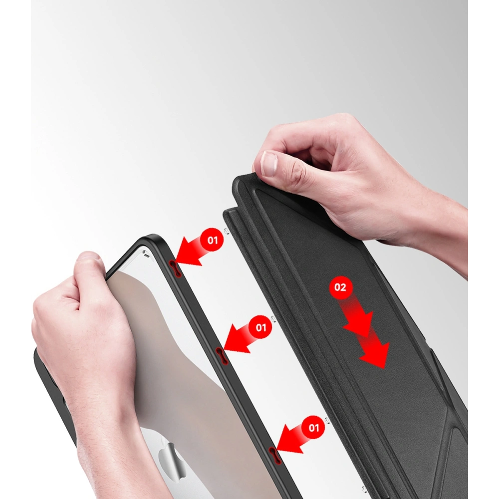 Hurtownia GSM - Etui Dux Ducis Magi Apple iPad Pro 12.9 2018/2020/2021 (a 3-a, a 4-a și a 5-a generație) suport pentru creion negru - DDS1239 - {ean13} - Hurt
