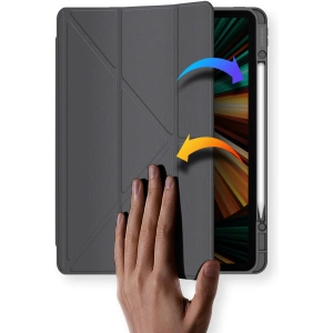 Hurtownia GSM - Etui Dux Ducis Magi Apple iPad Pro 12.9 2018/2020/2021 (3., 4. és 5. generáció) Ceruza tartó szürke - DDS1240 - {ean13} - Hurt