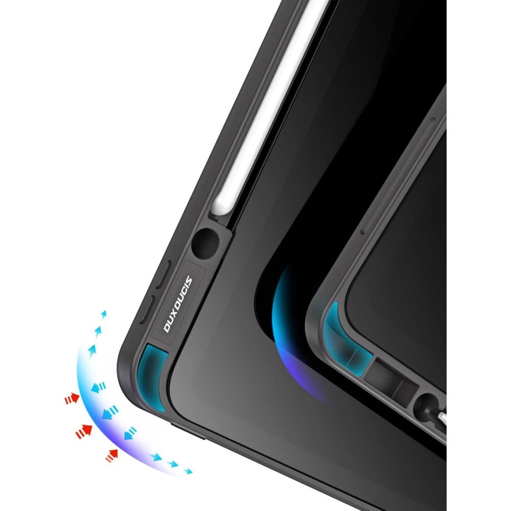 Hurtownia GSM - Etui Dux Ducis Magi Apple iPad Pro 12.9 2018/2020/2021 (3., 4. és 5. generáció) Ceruza tartó szürke - DDS1240 - {ean13} - Hurt