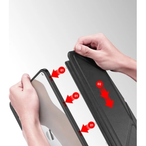 Hurtownia GSM - Etui Dux Ducis Magi Apple iPad Pro 12.9 2018/2020/2021 (3., 4. és 5. generáció) Ceruza tartó szürke - DDS1240 - {ean13} - Hurt