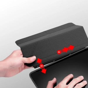 Hurtownia GSM - Etui Dux Ducis Magi Apple iPad Pro 12.9 2018/2020/2021 (3., 4. és 5. generáció) Ceruza tartó szürke - DDS1240 - {ean13} - Hurt