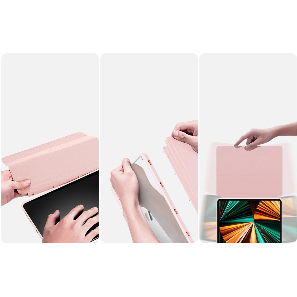 Hurtownia GSM - Etui Dux Ducis Magi Apple iPad Pro 12.9 2018/2020/2021 (3., 4. a 5. generace) Držák na pencil růžový - DDS1241 - {ean13} - Hurt