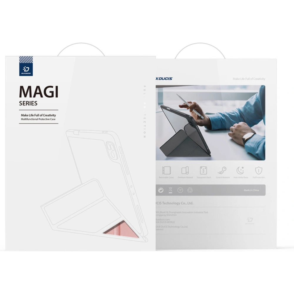Hurtownia GSM - Dux Ducis Magi tok Apple iPad Pro 12.9 2018/2020/2021 (3., 4. és 5. generáció) ceruza tartó rózsaszín - DDS1241 - {ean13} - Hurt