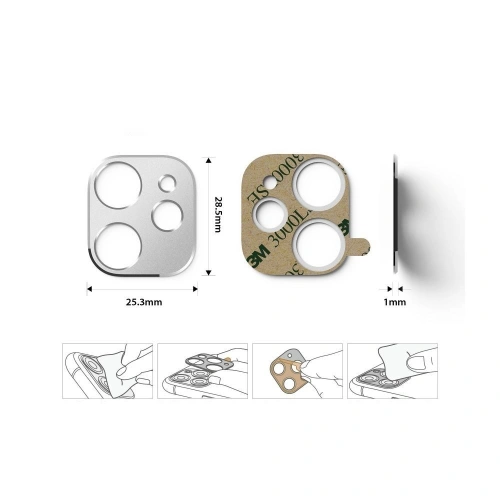 Nakładka Ringke Camera Styling Apple iPhone 11 Silver