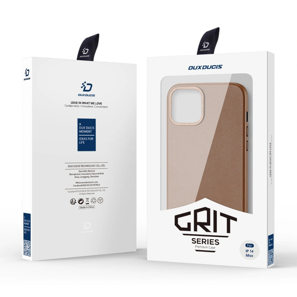 Hurtownia GSM - Etui Dux Ducis Grit MagSafe Apple iPhone 14 Plus / 15 Plus hnědý - DDS1250 - {ean13} - Hurt