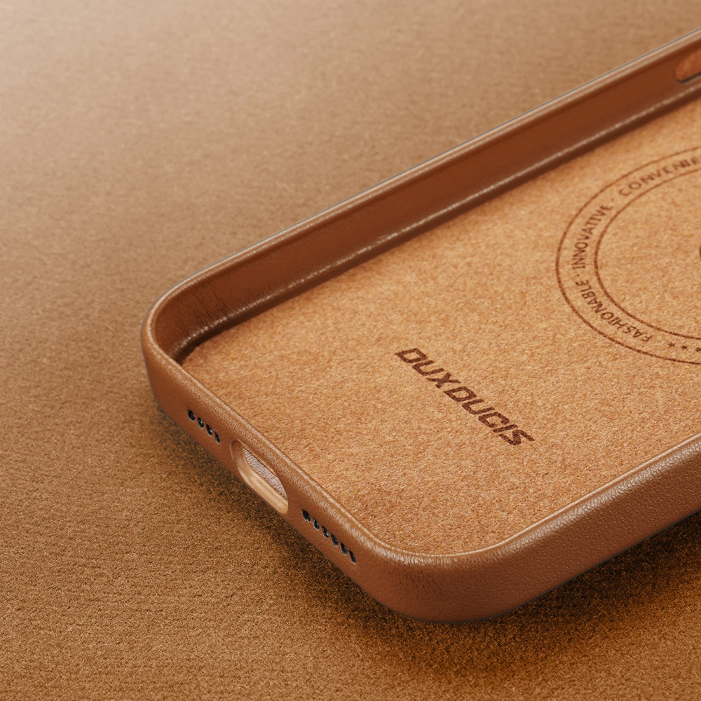 Wholesale Dux Ducis Grit MagSafe Apple iPhone 14 Plus / 15 Plus brown - DDS1250 - {ean13} - Hurt