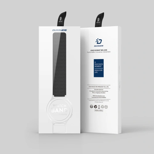 Pasek Dux Ducis Magnetic Strap Samsung Galaxy Watch/Huawei Watch/Honor Watch/Xiaomi Watch (22mm) czarny (Milanese Version)