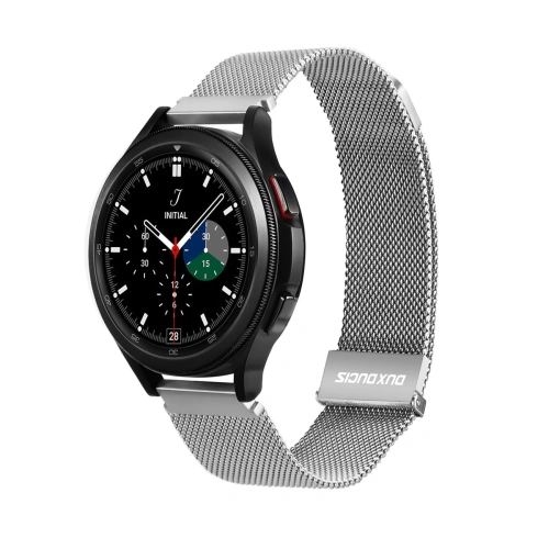 Pasek Dux Ducis Magnetic Strap Samsung Galaxy Watch/Huawei Watch/Honor Watch/Xiaomi Watch (22mm) srebrny (Milanese Version)