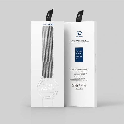 Pasek Dux Ducis Magnetic Strap Samsung Galaxy Watch/Huawei Watch/Honor Watch/Xiaomi Watch (22mm) srebrny (Milanese Version)