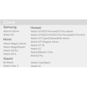 Dux Ducis Magnetic heveder Samsung Galaxy Watch/Huawei Watch/Honor Watch/Xiaomi Watch (22mm) ezüst (Milanói verzió)