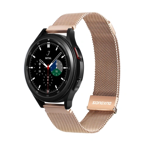 Pasek Dux Ducis Magnetic Strap Samsung Galaxy Watch/Huawei Watch/Honor Watch/Xiaomi Watch (22mm) złoty (Milanese Version)