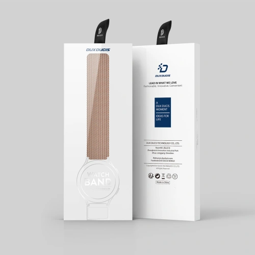 Pasek Dux Ducis Magnetic Strap Samsung Galaxy Watch/Huawei Watch/Honor Watch/Xiaomi Watch (22mm) złoty (Milanese Version)