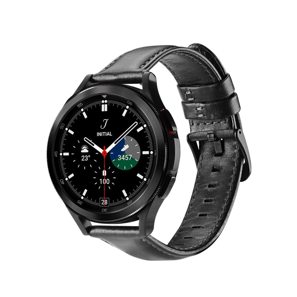 Hurtownia GSM - Pasek Dux Ducis Leather Strap Samsung Galaxy Watch/Huawei Watch/Honor Watch (20mm) czarny (Business Version) - DDS1264 - {ean13} - Hurt
