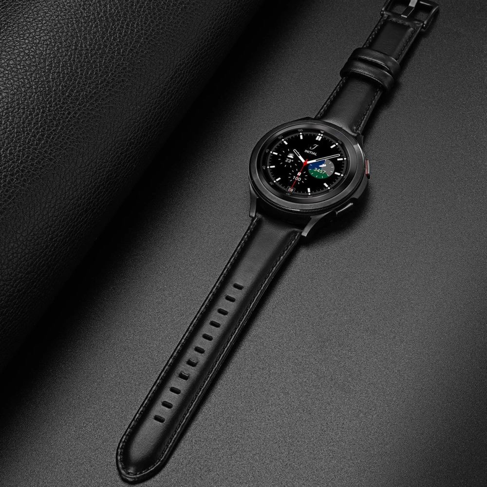 Hurtownia GSM - Pásek Dux Ducis Kožený Popruh Samsung Galaxy Watch/Huawei Watch/Honor Watch (20mm) černý (Business Version) - DDS1264 - {ean13} - Hurt
