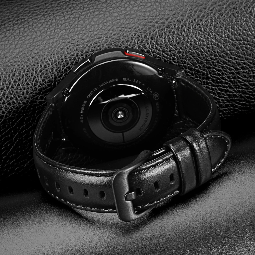 Hurtownia GSM - Pásek Dux Ducis Kožený Popruh Samsung Galaxy Watch/Huawei Watch/Honor Watch (20mm) černý (Business Version) - DDS1264 - {ean13} - Hurt