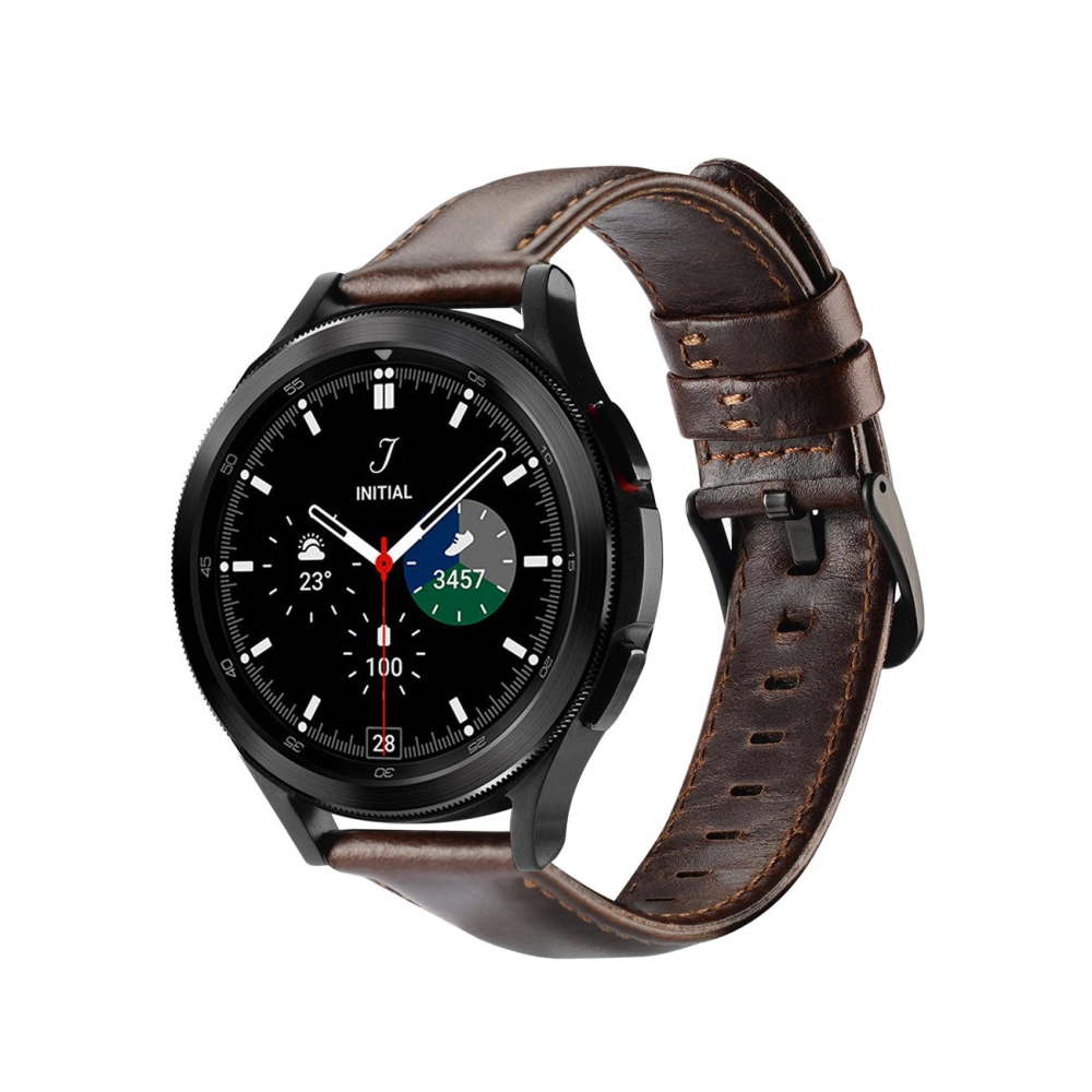 Hurtownia GSM - Pasek Dux Ducis Leather Strap Samsung Galaxy Watch/Huawei Watch/Honor Watch (20mm) tmavě hnědý (Business Version) - DDS1265 - {ean13} - Hurt